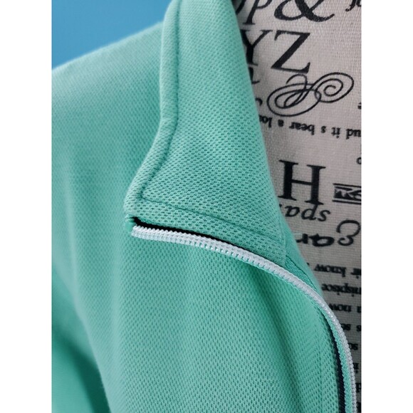 Talbots  Sz M Activewear Jacket Zipped Lightweight Pockets Green Preppy - Picture 4 of 13
